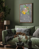Vishnu And Lakshmi On The Bird Garuda Painting 2 : 3 Vertical Premium Wall Art Canvas by MeriDeewar