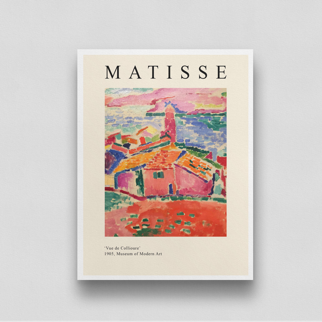 Vue de Collioure Painting by Henri Matisse 3 : 4 Vertical New Premium Wall Art Canvas by MeriDeewar