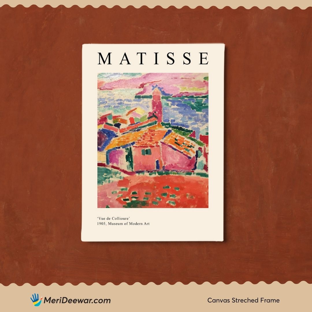 Vue de Collioure Painting by Henri Matisse 3 : 4 Vertical New Premium Wall Art Canvas by MeriDeewar
