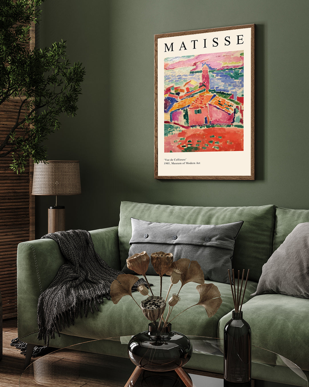 Vue de Collioure Painting by Henri Matisse 3 : 4 Vertical New Premium Wall Art Canvas by MeriDeewar