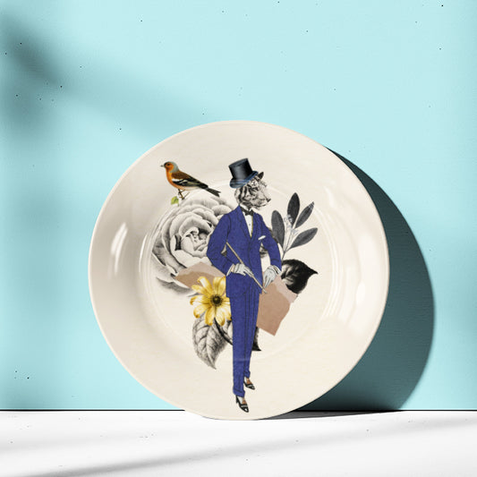 Tiger Collage Wall Decor Plate