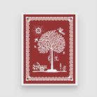 Warli Art: Village Kids' Playful Moments - Indian Heritage 3 : 4 Vertical New Premium Wall Art Canvas by MeriDeewar