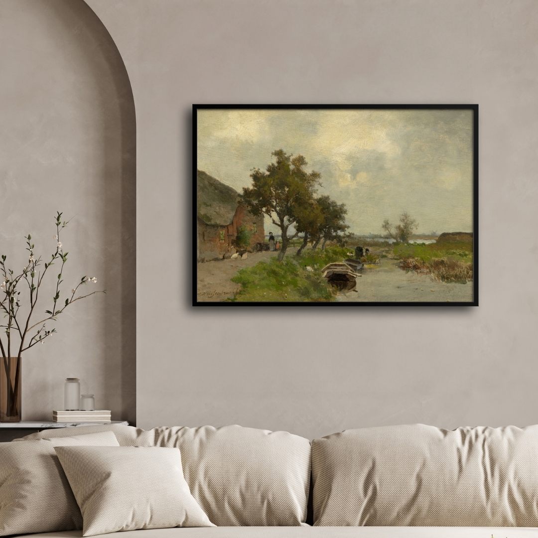 Washing Clothes Art Print - Captivating Home Decoration 2 : 3 Horizontal Premium Wall Art Canvas by MeriDeewar