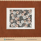 Watanabe Seitei Floral Pattern 3 : 4 Horizontal New Premium Wall Art Canvas by MeriDeewar