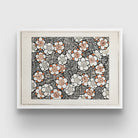 Watanabe Seitei Floral Pattern 3 : 4 Horizontal New Premium Wall Art Canvas by MeriDeewar