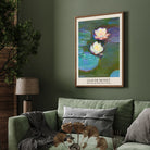 Water Lilies By Claude Monet Painting 3 : 4 Vertical New Premium Wall Art Canvas by MeriDeewar