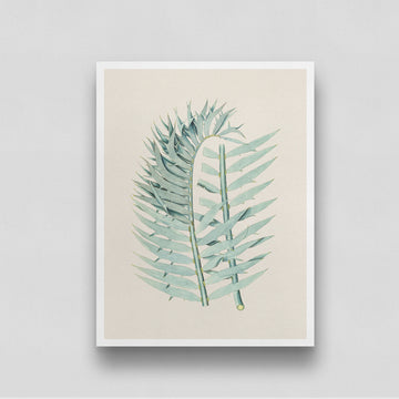 Watercolor Leaf Poster 3 : 4 Vertical New Premium Wall Art Canvas by MeriDeewar