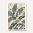 "Weathered Fern Study" Textured Botanical Giclée Print | Fine Art Wall Art 2 : 3 Vertical Premium Wall Art Canvas by MeriDeewar