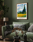 Wheat Field with Cypresses Painting by Vincent van Gogh 3 : 4 Vertical New Premium Wall Art Canvas by MeriDeewar