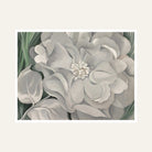 White Flower Painting for Living Room | Georgia O'Keeffe Floral Wall Art | Giclée Print 6 : 5 Horizontal Premium Wall Art Canvas by MeriDeewar