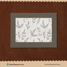 white plants sketch Art 3 : 4 Horizontal New Premium Wall Art Canvas by MeriDeewar