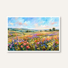 "Wildflower Meadow Landscape" Giclée Print | Indian Wall Art Print 3 : 2 Horizontal Premium Wall Art Canvas by MeriDeewar