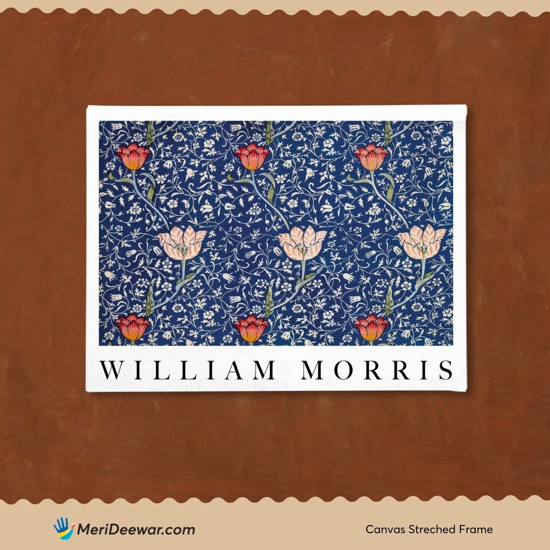 William Morris Medway 3 : 4 Horizontal New Premium Wall Art Canvas by MeriDeewar