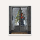Window Painting for Living Room | Claude Monet Red Kerchief | Impressionist Wall Art 3 : 4 Vertical Premium Wall Art Canvas by MeriDeewar