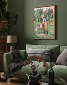 Woman Doing Laundry Painting by Camille Pissarro 3 : 4 Vertical New Premium Wall Art Canvas by MeriDeewar