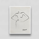 Woman Line Art Poster by Pablo Picasso 3 : 4 Vertical New Premium Wall Art Canvas by MeriDeewar
