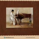 Woman Playing Piano Painting 3 : 4 Horizontal New Premium Wall Art Canvas by MeriDeewar