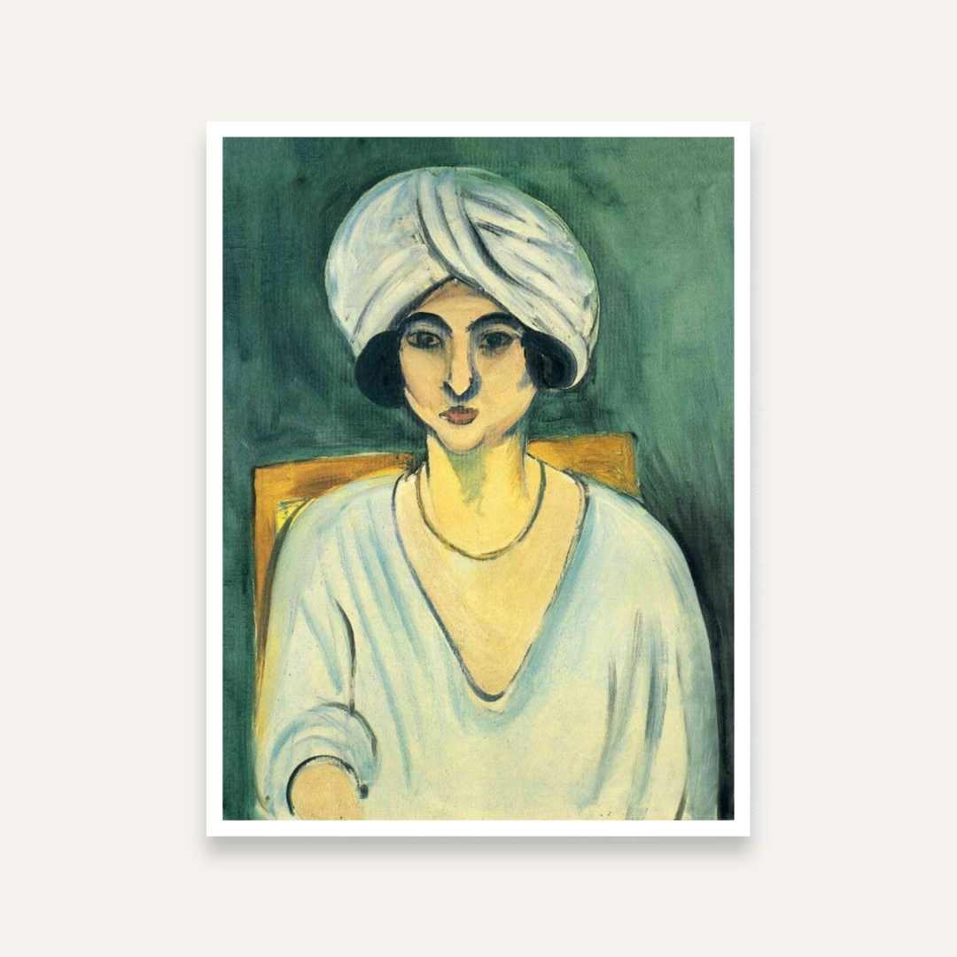 Woman Portrait Painting for Living Room | Matisse Wall Art | Giclée Fine Art Print 3 : 4 Vertical Premium Wall Art Canvas by MeriDeewar