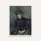 Woman Portrait Painting for Living Room | Paul Cézanne Classic Wall Art | Giclée Print 4 :5 Vertical Premium Wall Art Canvas by MeriDeewar