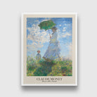 Woman with a Parasol - Madame Monet and Her Son Painting by Claude Monet 3 : 4 Vertical New Premium Wall Art Canvas by MeriDeewar