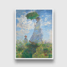 Woman with a Parasol Painting by Claude Monet 3 : 4 Vertical New Premium Wall Art Canvas by MeriDeewar