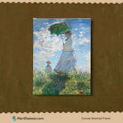 Woman with a Parasol Painting by Claude Monet 3 : 4 Vertical New Premium Wall Art Canvas by MeriDeewar