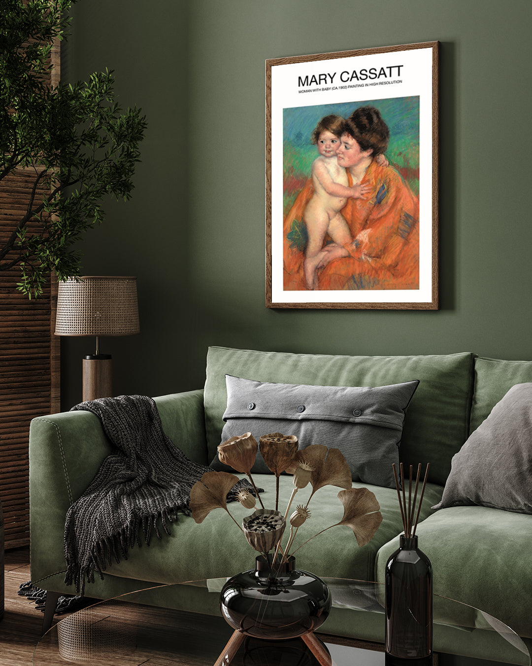 Woman with Baby Painting by Mary Cassatt 3 : 4 Vertical New Premium Wall Art Canvas by MeriDeewar