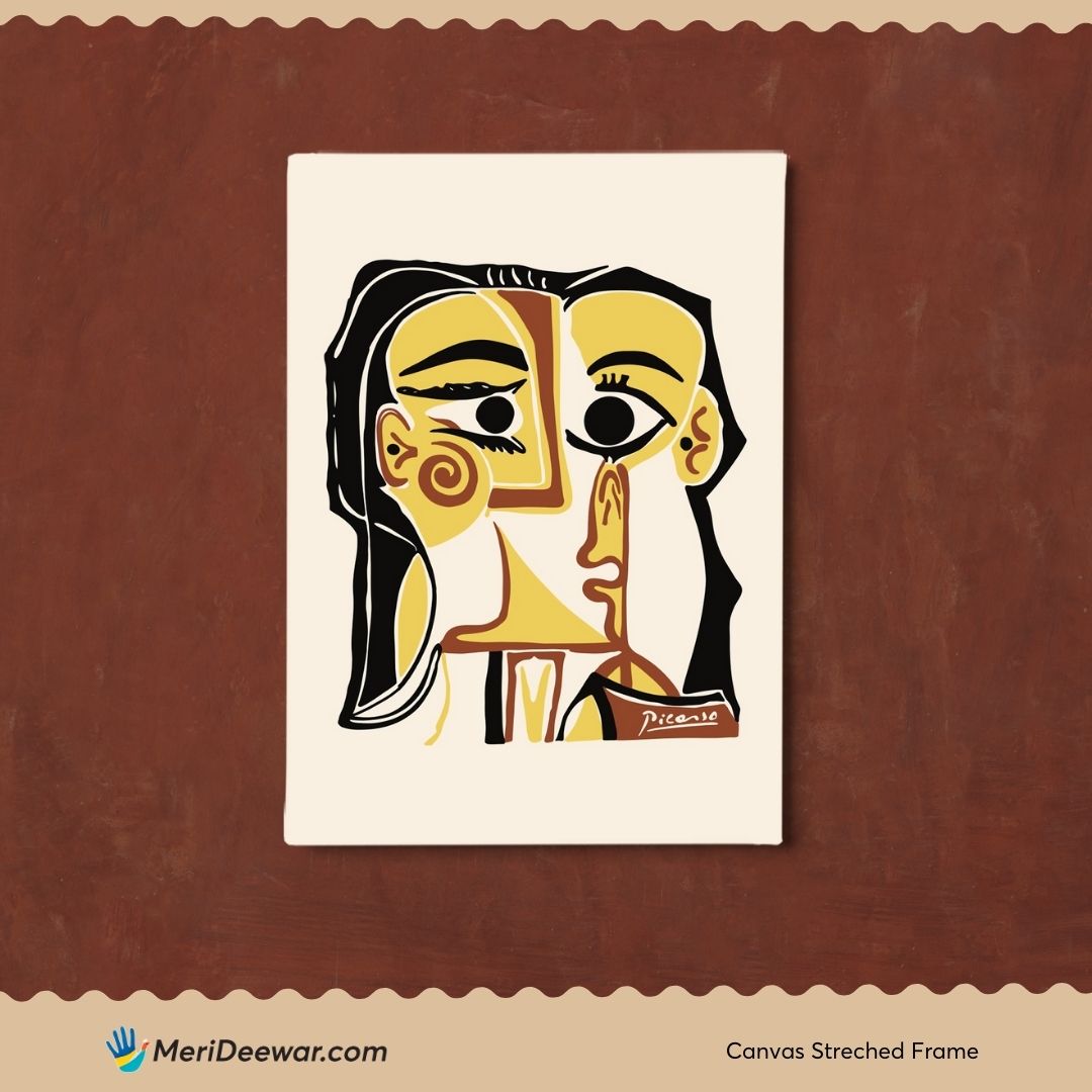 Woman1 Poster by Pablo Picasso 3 : 4 Vertical New Premium Wall Art Canvas by MeriDeewar