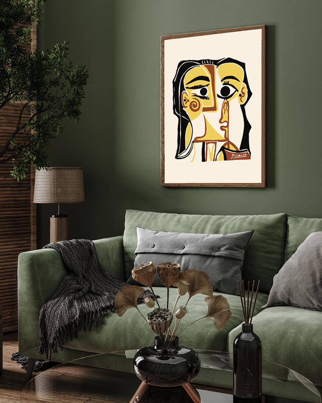 Woman1 Poster by Pablo Picasso 3 : 4 Vertical New Premium Wall Art Canvas by MeriDeewar