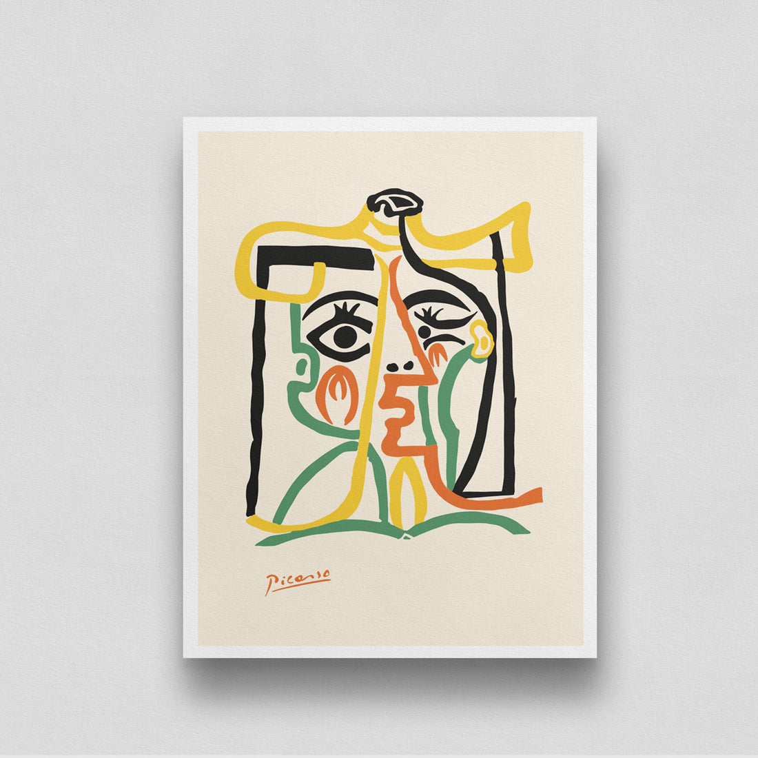 Woman2 Poster by Pablo Picasso 3 : 4 Vertical New Premium Wall Art Canvas by MeriDeewar