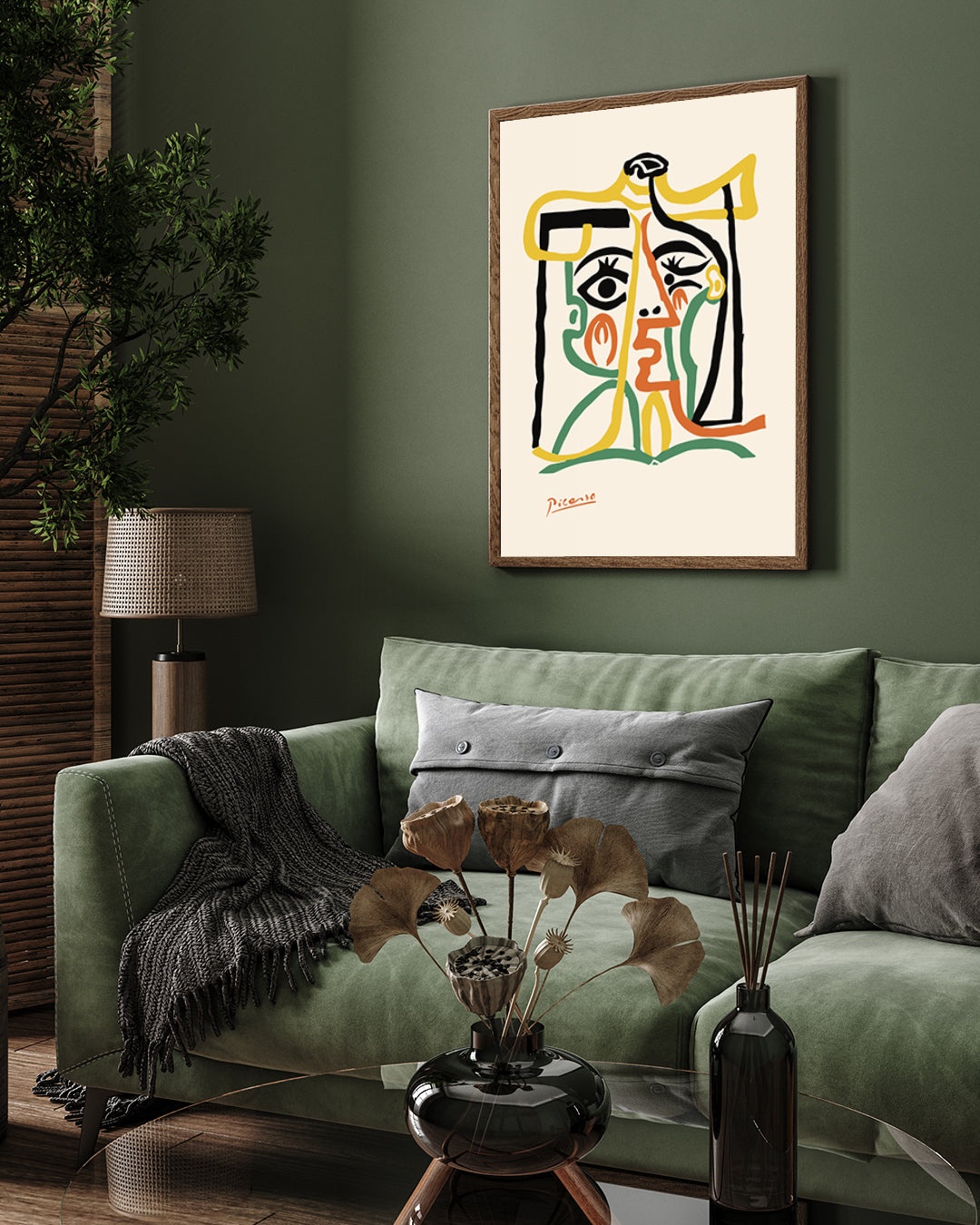 Woman2 Poster by Pablo Picasso 3 : 4 Vertical New Premium Wall Art Canvas by MeriDeewar
