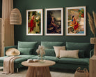 Women Classic Paintings Set of 3 Paintings Walls Premium Wall Art Canvas by MeriDeewar