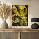 Yellow Floral Painting for Living Room | Van Gogh Blossoming Acacia Branches Wall Art 3 : 4 Vertical Premium Wall Art Canvas by MeriDeewar