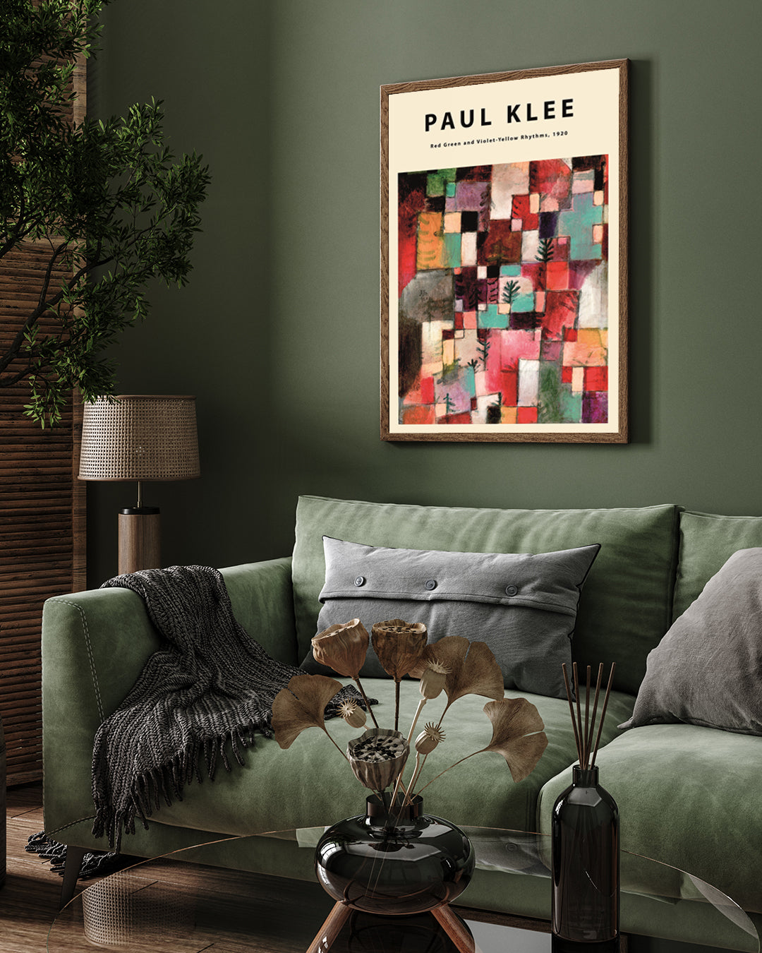 Yellow Rhythms by Paul Klee 3 : 4 Vertical New Premium Wall Art Canvas by MeriDeewar
