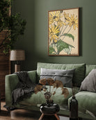 Yellow Sunflowers Painting by Hannah Borger 3 : 4 Vertical New Premium Wall Art Canvas by MeriDeewar