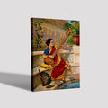 A Woman Playing Sitar, Painting