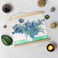 Still Life Vase With Irises By Van Gogh Hanging Canvas Painting - Meri Deewar - MeriDeewar