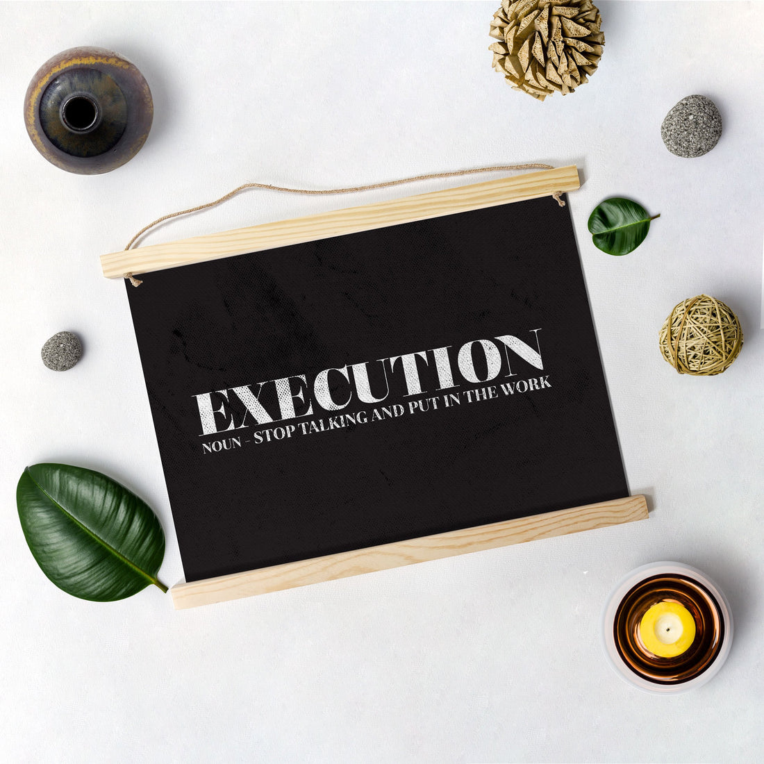 Execution Poster Hanging Canvas - MeriDeewar