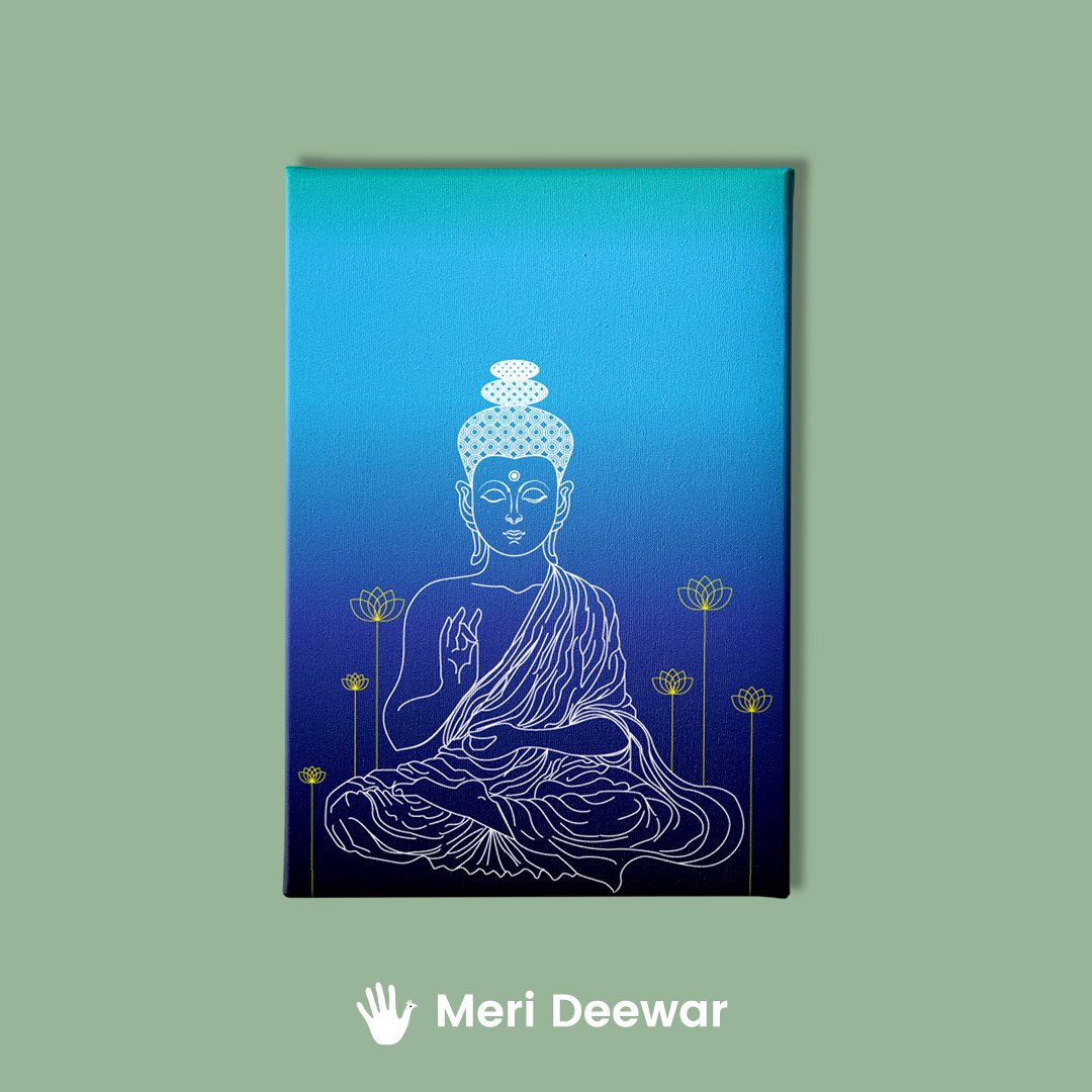 Gautam Buddha Painting - Meri Deewar - MeriDeewar