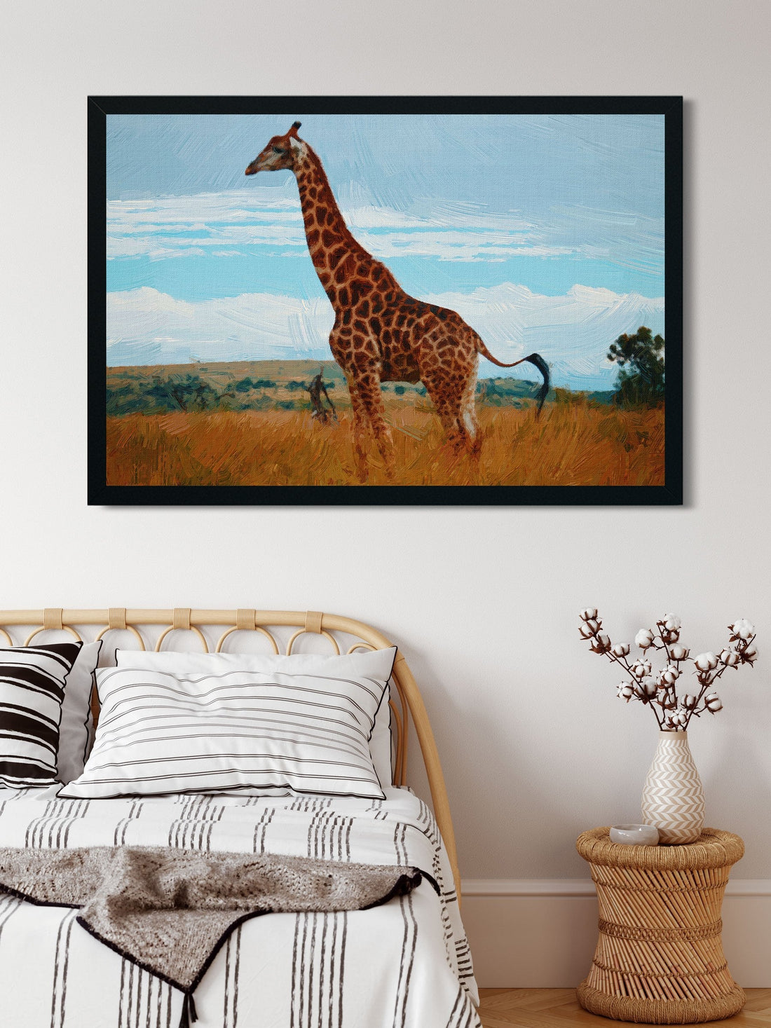 Giraffe Painting - Meri Deewar