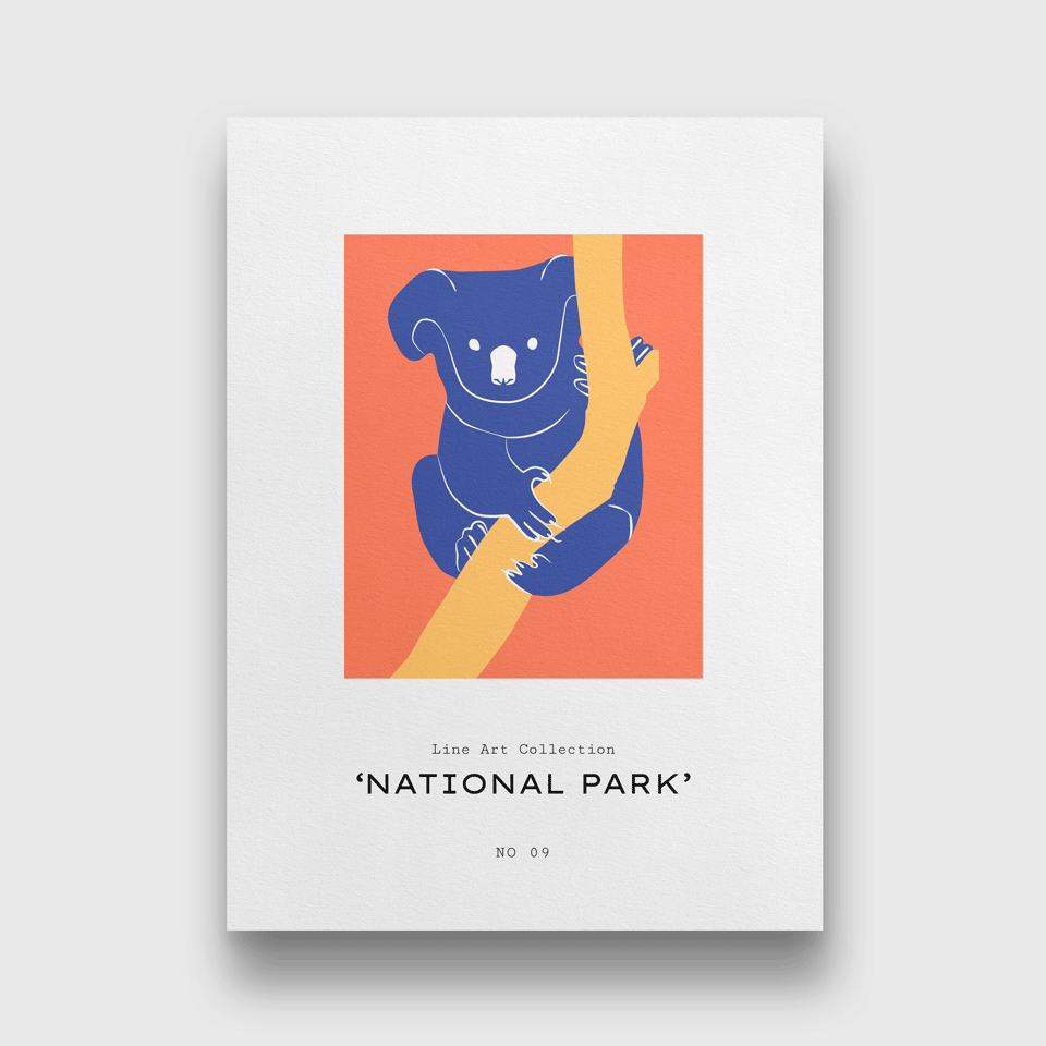 National Park wildlife minimalistic Painting