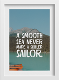 A Smooth Sea Never Made a Skilled Sailor Painting-Meri Deewar - MeriDeewar