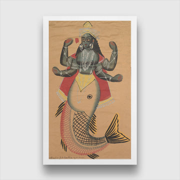 Matsya, Fish Avatara of Vishnu Painting