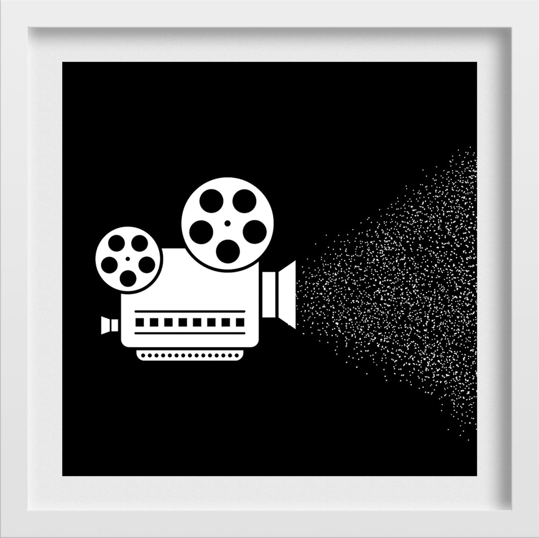 Film Camera Travel Black and White Art Painting - Meri Deewar - MeriDeewar