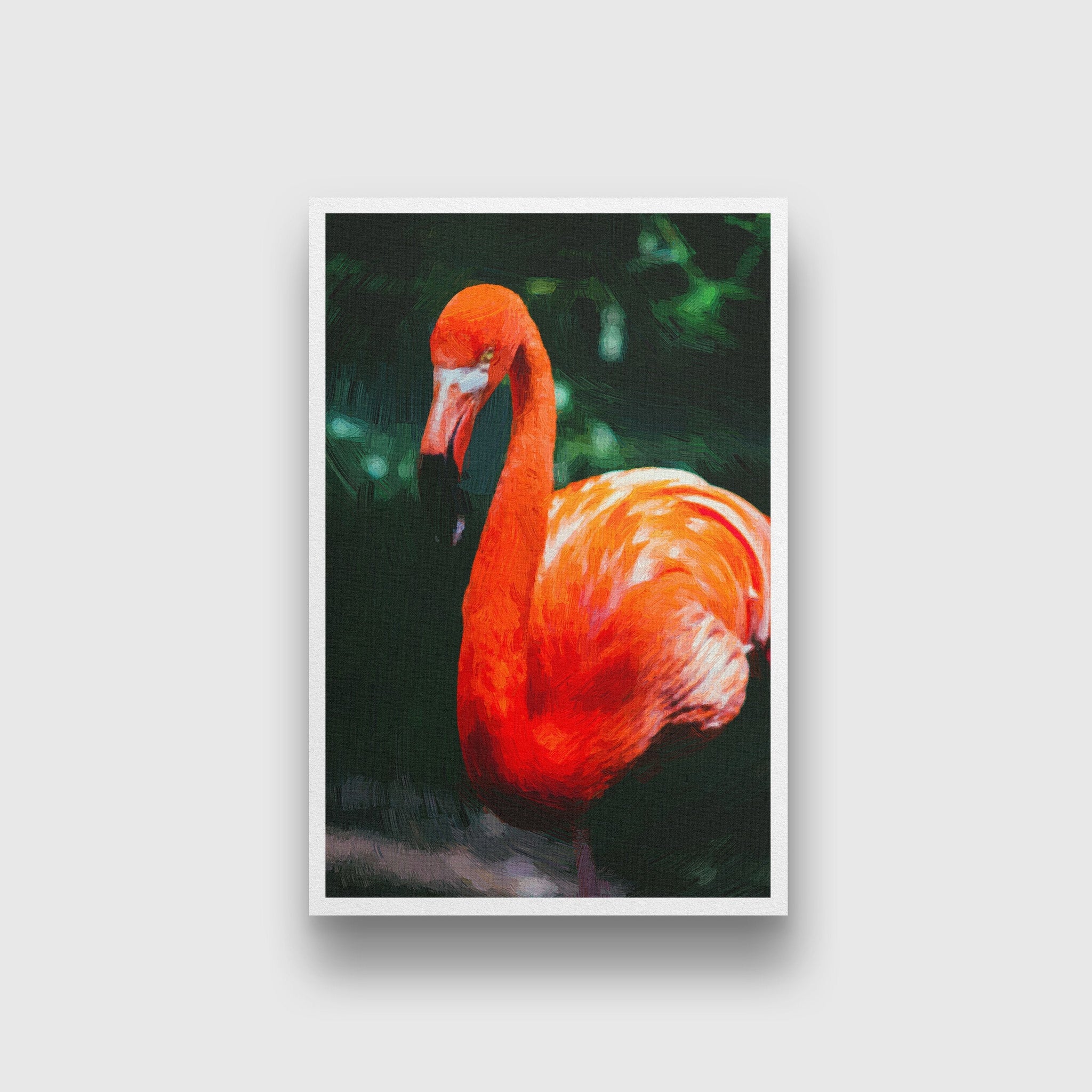 Flamingo Bird Painting-Meri Deewar