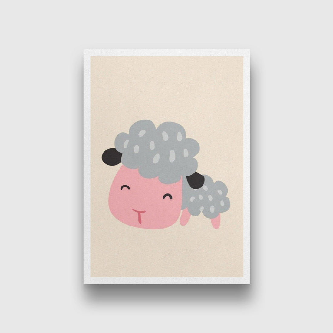 Sheep Illustration Painting - Meri Deewar - MeriDeewar