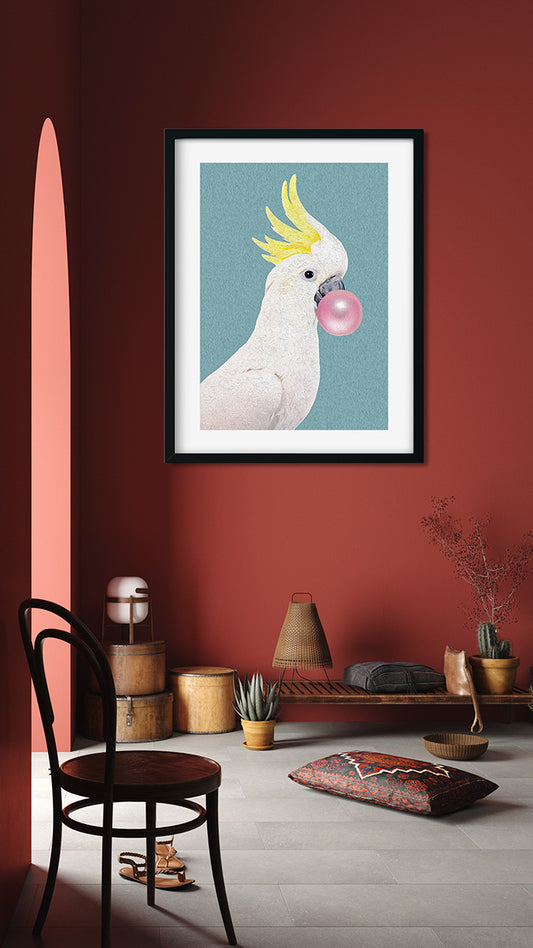 Sulphur Crested Cockatoo Painting
