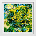 Blue and Yellow Abstract Painting