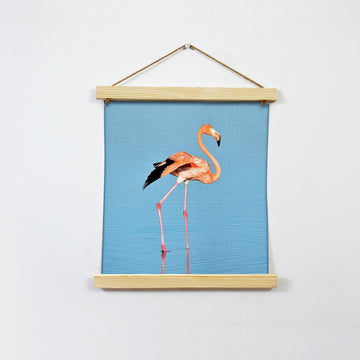 Flamingo Hanging Canvas Painting - Meri Deewar - MeriDeewar