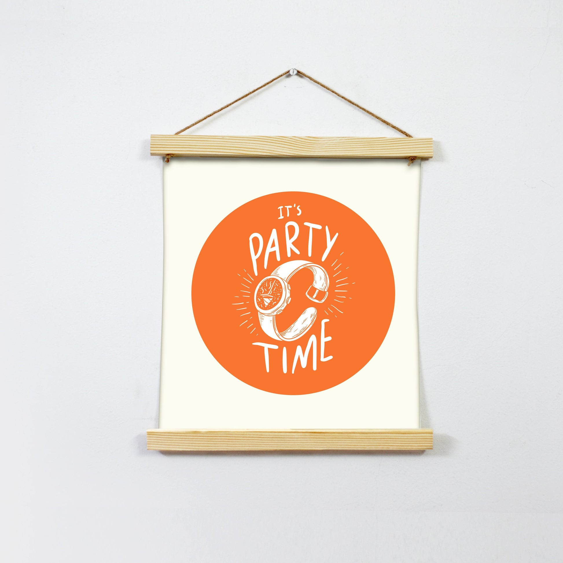 It's Party Time Hanging Canvas - MeriDeewar